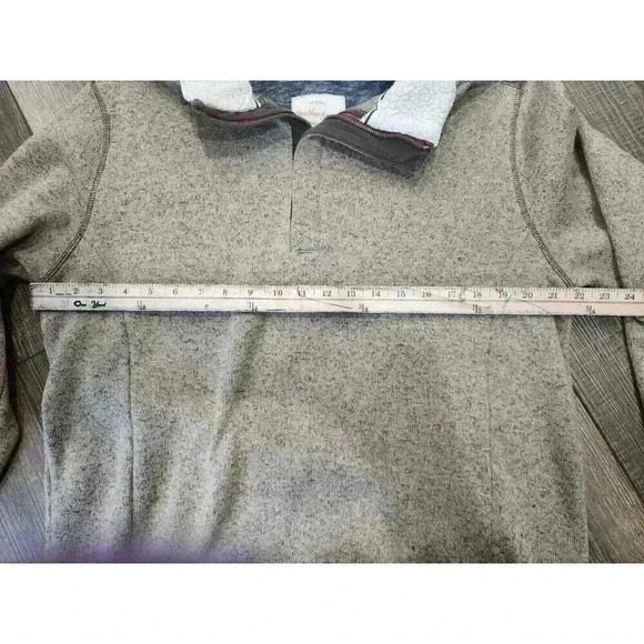 Weatherproof Vintage Quarter Zip Sweater XL Sherpa Fleece Collar Brown - Picture 5 of 6